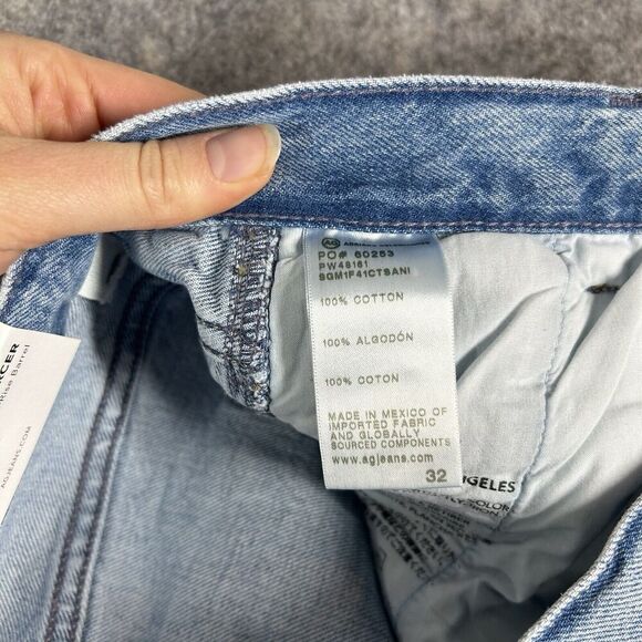 Adriano Goldschmied Jeans Womens 32 Mercer Cuffed High Rise Barrel Wide Leg - Picture 7 of 13